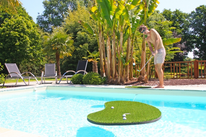 swimming golf