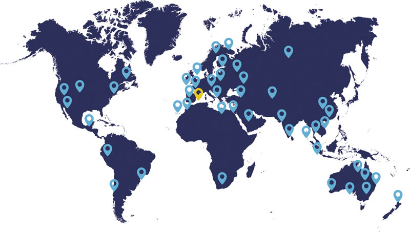 Présence Mondiale Groupe FLUIDRA