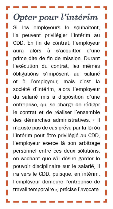 opter pour l'interim