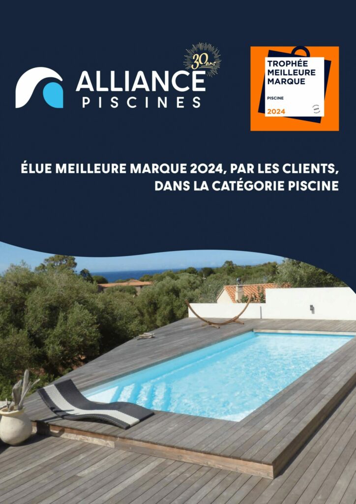 Alliance Piscine élu meilleure marque 2024, par les clients dans la catégorie piscine 