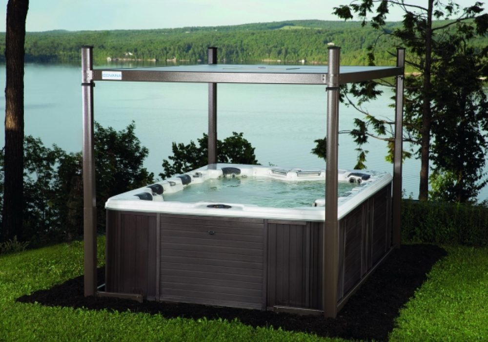 abri de spa automatisé