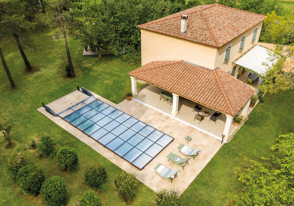 Abridéal - Abri de piscine plat motorisé Piatto 202210