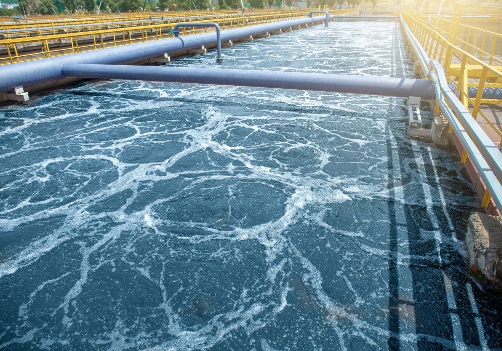 Tank or reservoir for biological purification and cleaning of di