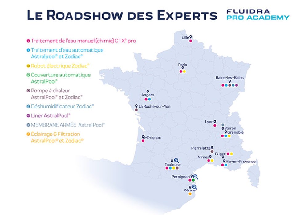 Carte France Fluidra PRO Academy 2023 - 2024 acc