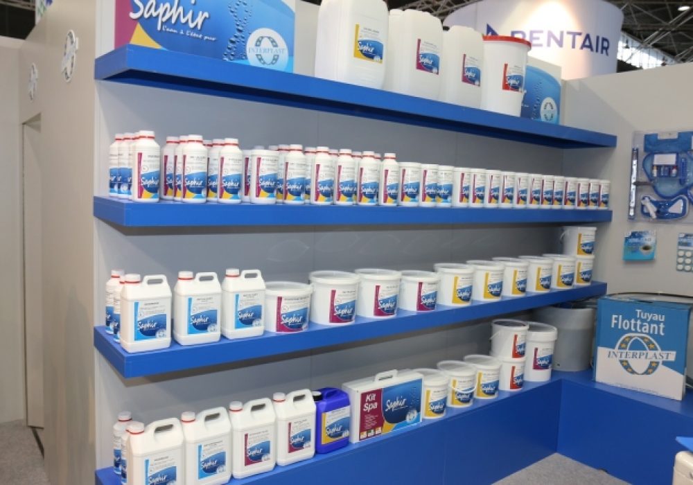 Saphir, produits de traitement pour piscines et spas INTERPLAST