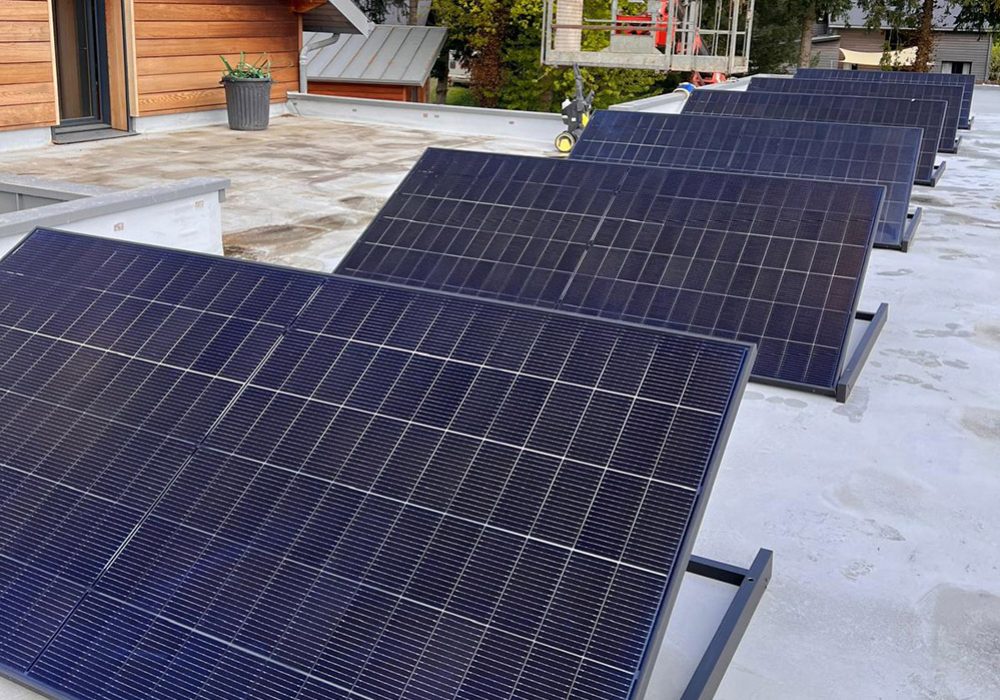 Sur toit plat membrane