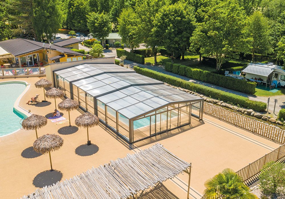 Vénus - Abri piscine télescopique camping 202208