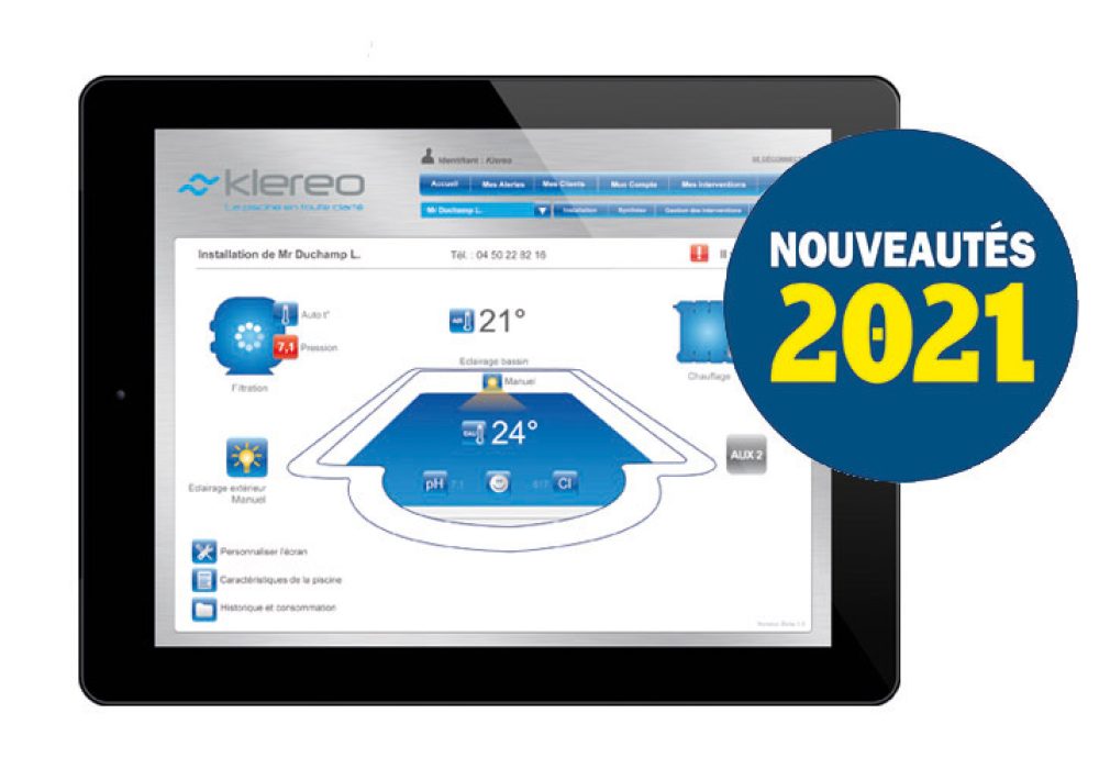 klereo nouveautés 2021 activite-piscine.com